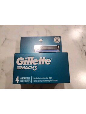 Lot Of 2 NEW Gillette Mach3 Men's Razor Blade Refills 8 Count Total